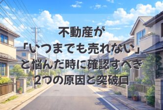 不動産が「いつまでも売れない」と悩んだ時に確認すべき2つの原因と突破口
